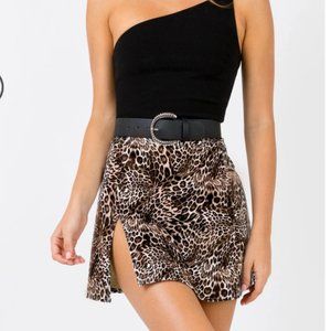 BNWT Princess Polly Leopard Skirt